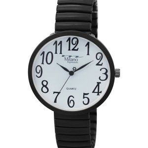 M Milano Expressions Black Flex Band Watch